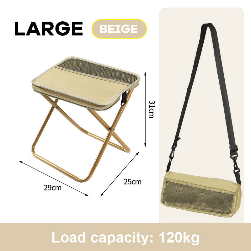 Foldable backpack stool