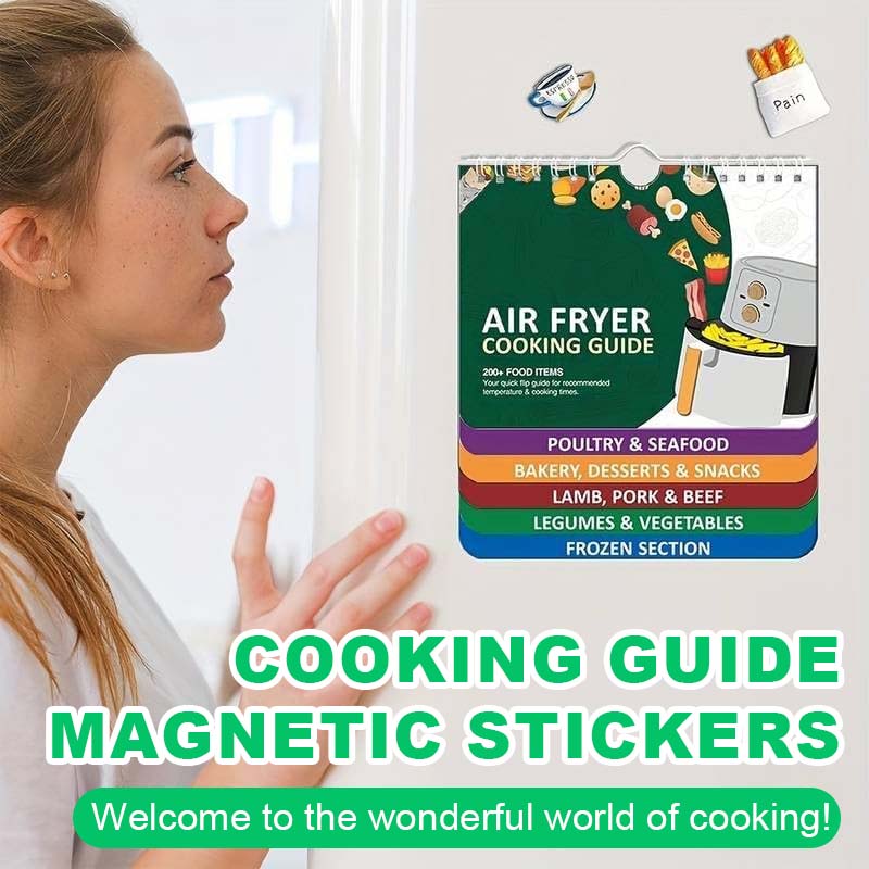 Cooking Guide Magnetic Stickers