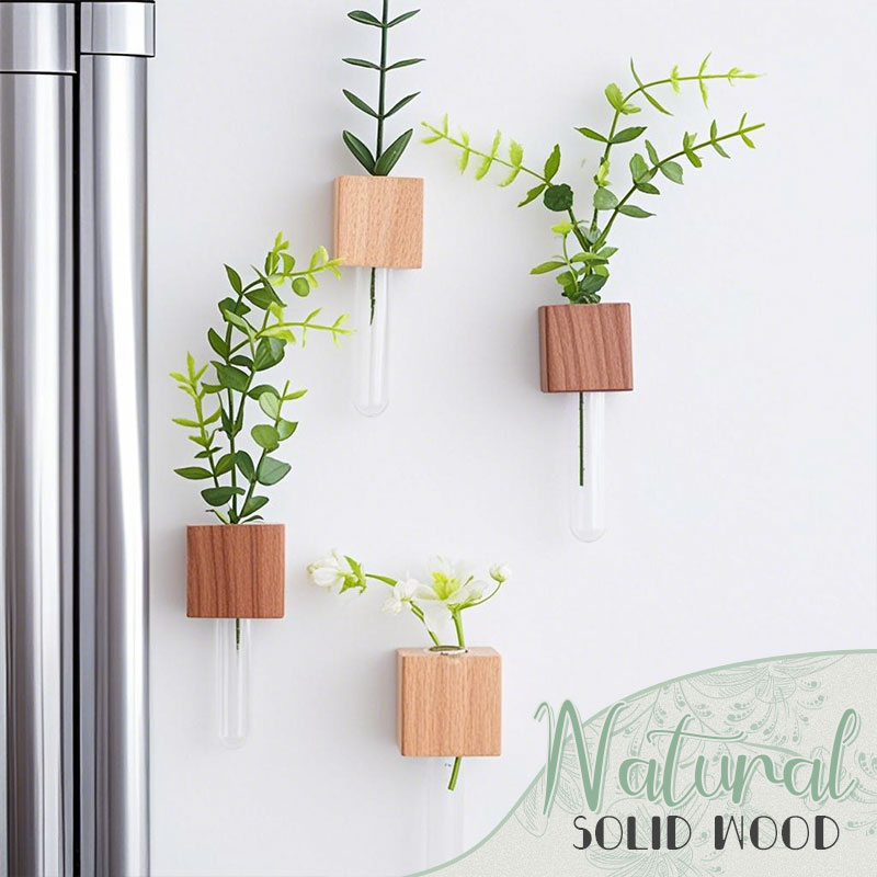 Wooden Flower Arrangement Refrigerator Magnet