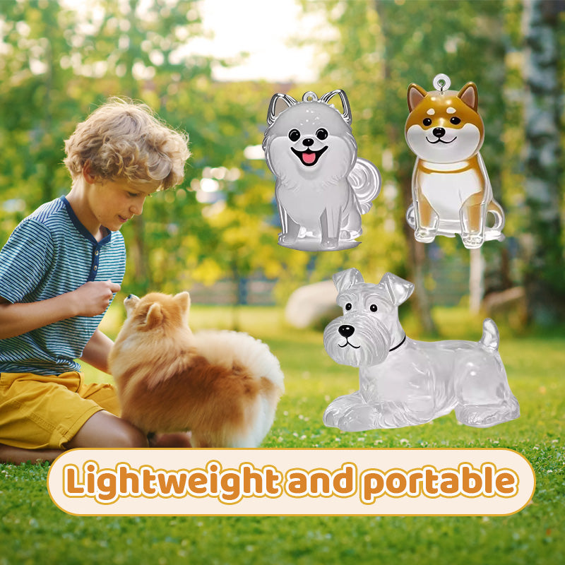 Transparent Puppy Hair Memorial Storage Box