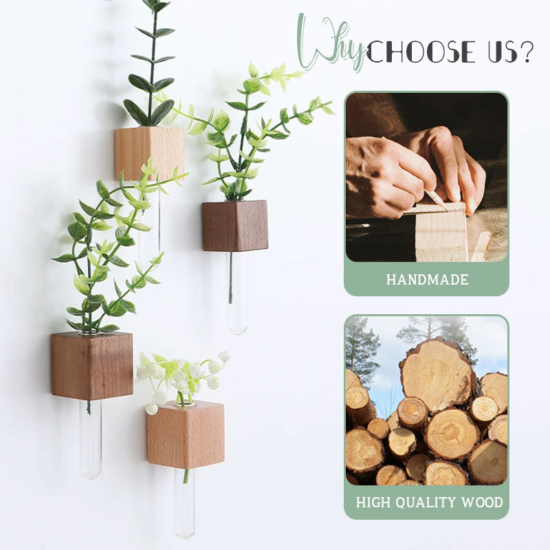 Wooden Flower Arrangement Refrigerator Magnet
