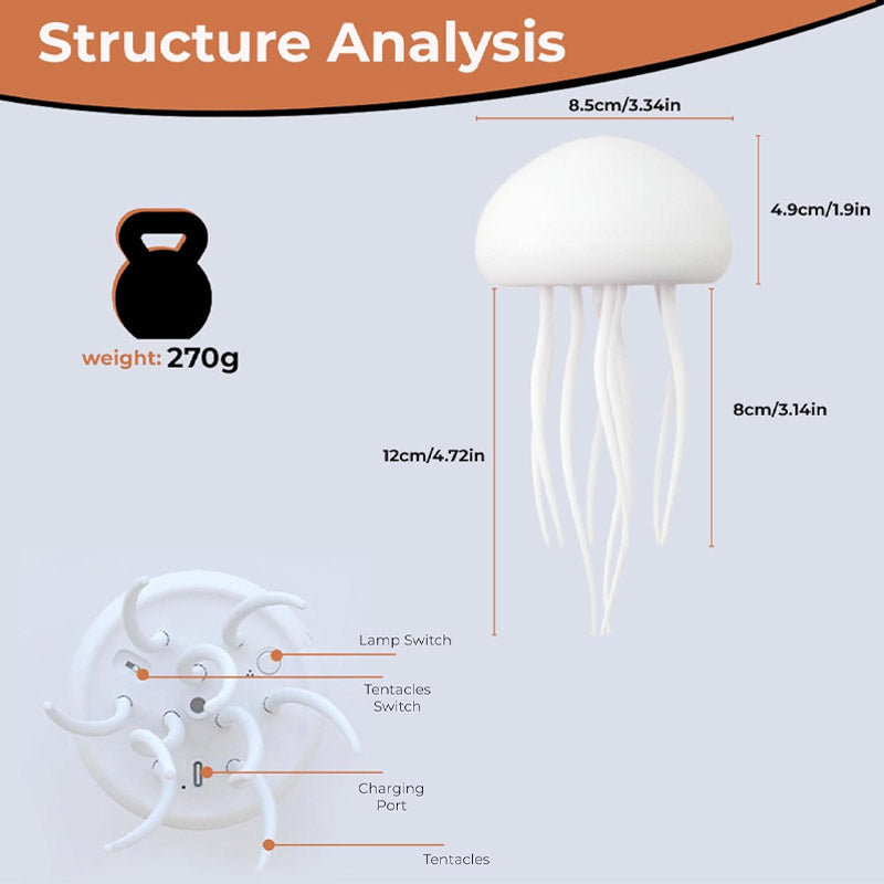Gradient Swimming Jellyfish Light
