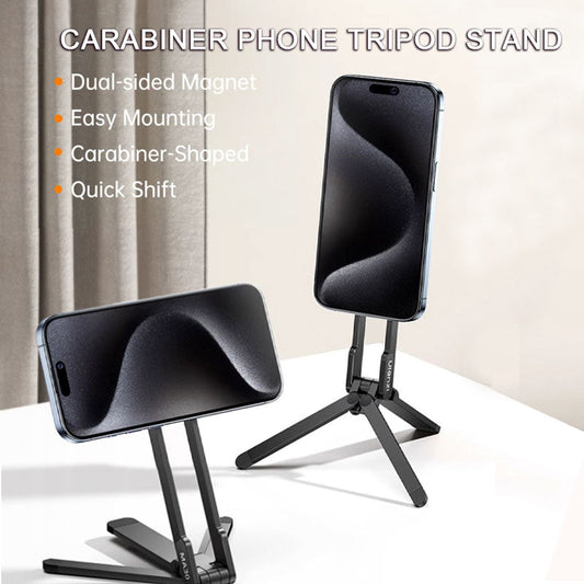 📸 Carabiner Phone Tripod Stand – Clip, Shoot & Go!