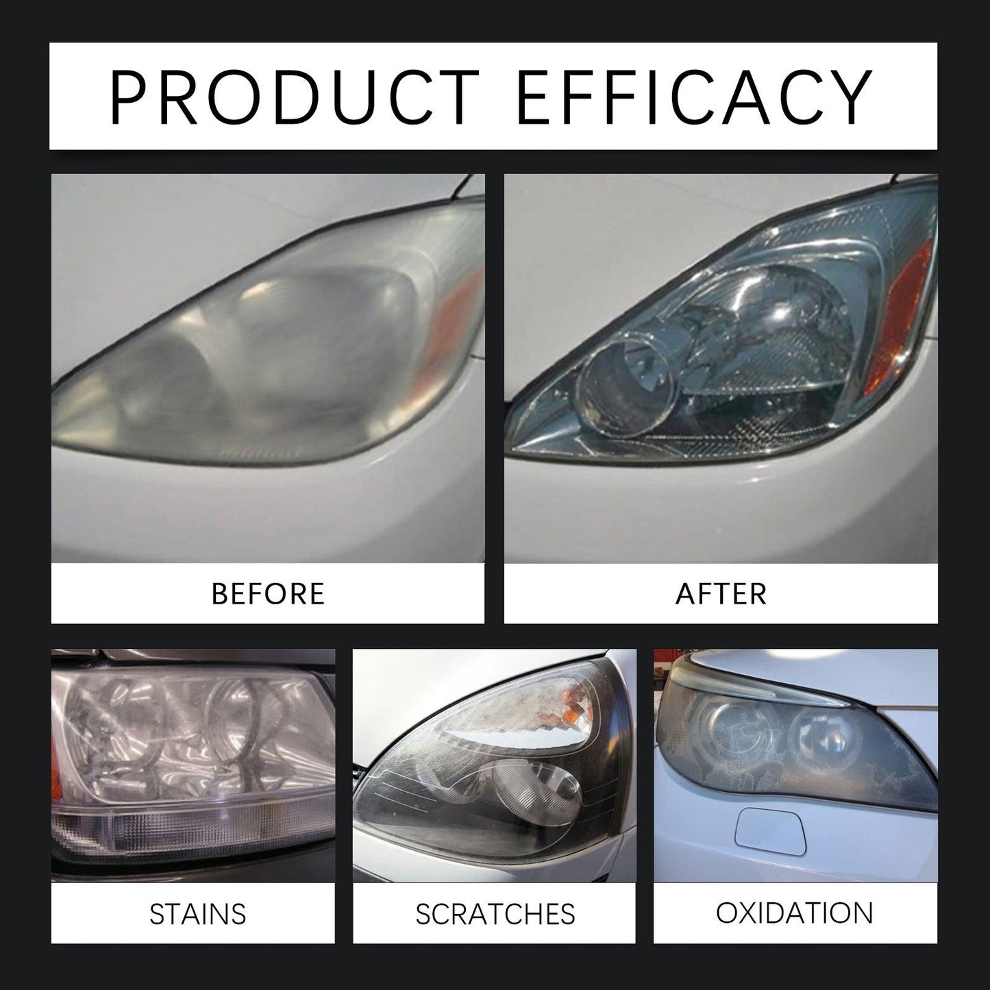 🛠️ Headlight Restoration Kit – Restore Clarity, Drive Safer!