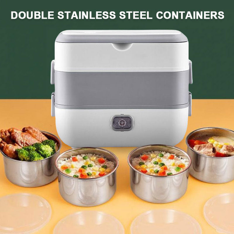 Portable Electric Heating Lunch Box 🍱 | Fresh Hot Meals, Anytime Anywhere