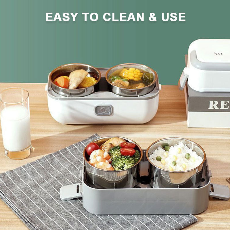 Portable Electric Heating Lunch Box 🍱 | Fresh Hot Meals, Anytime Anywhere