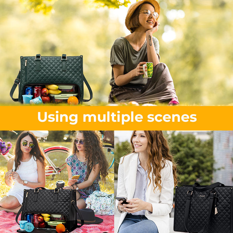 2 in 1 Tote Bag Insulated Lunch Bag
