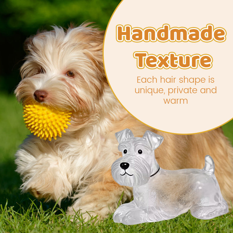 Transparent Puppy Hair Memorial Storage Box