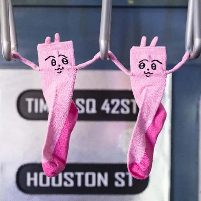 🧲 Magnetic Bunny Hand-Holding Socks – Playful, Cool & So You!