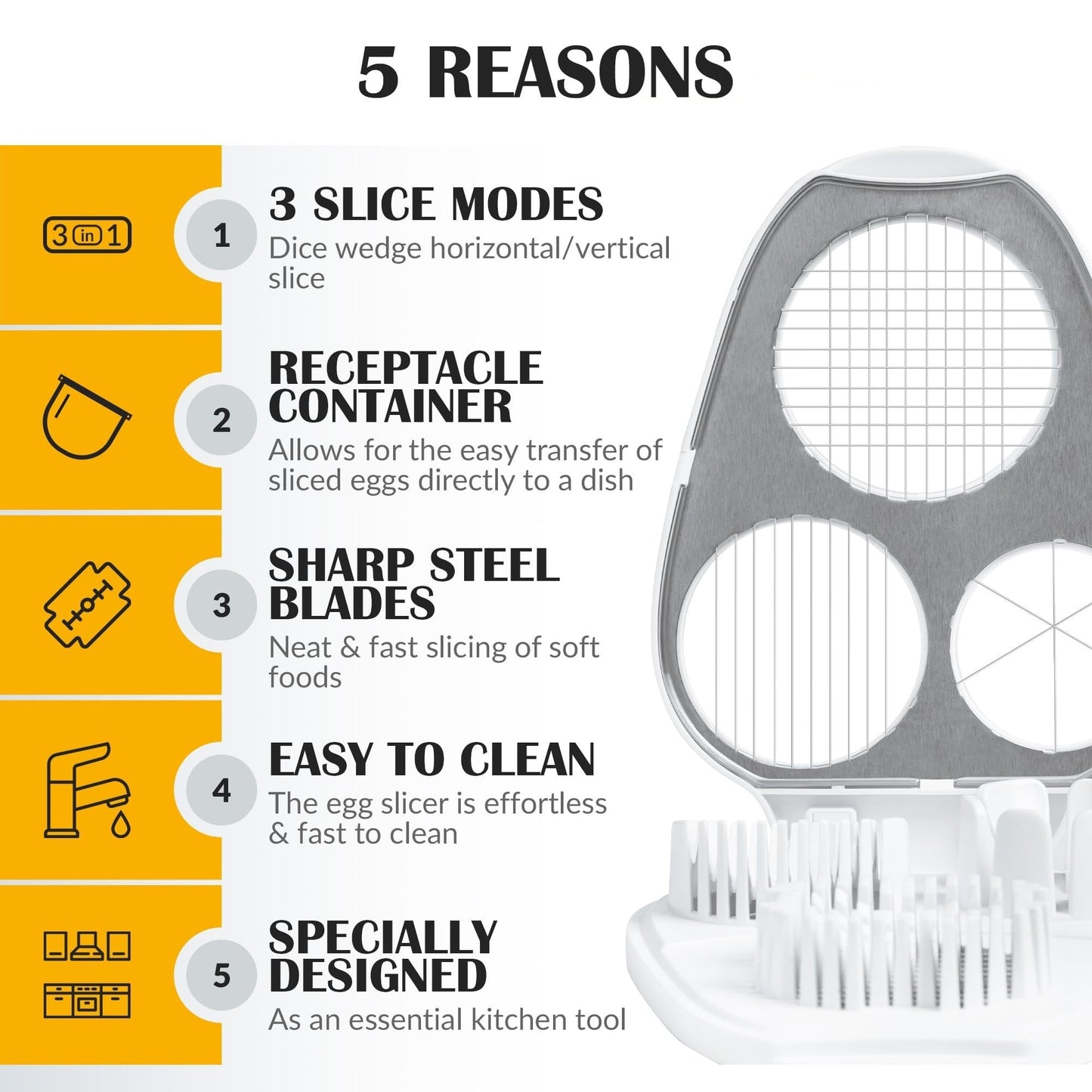 Egg Slicer for Hard Boiled Eggs
